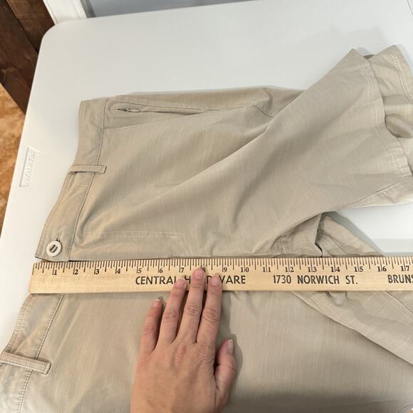 Aftco Men's Fishing Shorts Sz 36 Light Tan Brown Cargo Stretch Lightweight - Picture 7 of 10